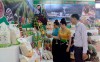 Các sản phẩm OCOP huyện Ðiện Biên được trưng bày giới thiệu tại Trung tâm Văn hóa - Hội nghị huyện.