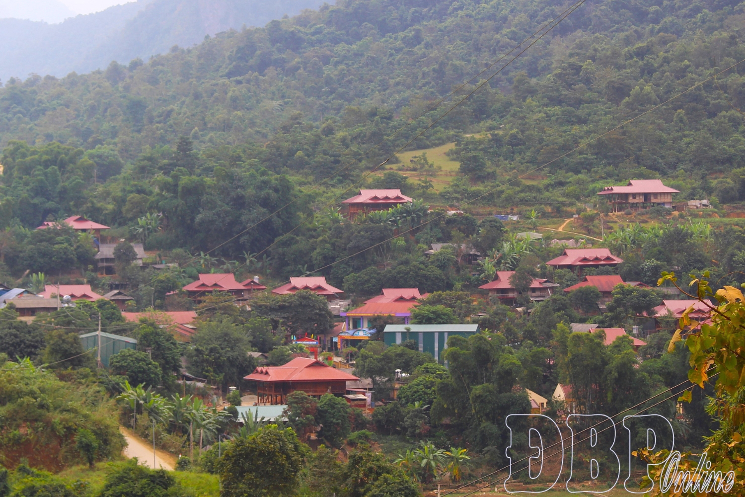 Một góc bản Nậm Nèn 2, xã Nậm Nèn.